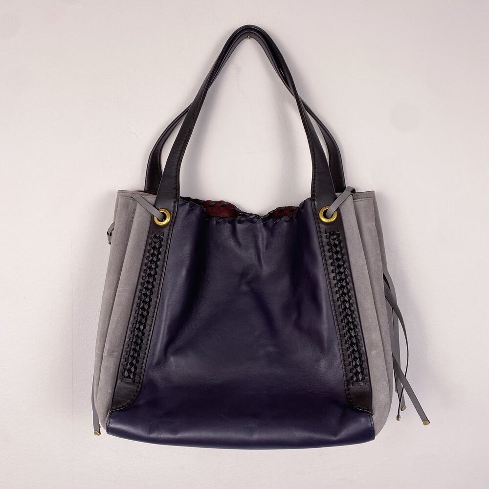 Coach Harmony Hobo In Colorblock With Whipstitch
